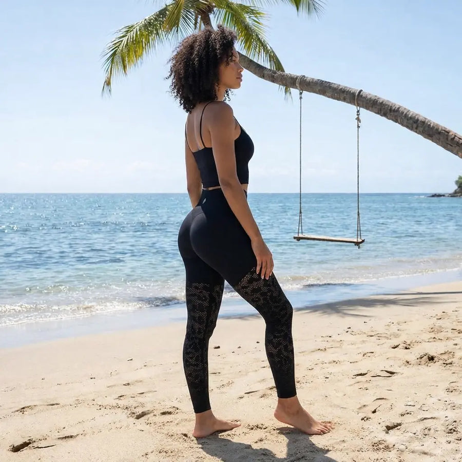 KAIA — LEGGING AJOURÉ
