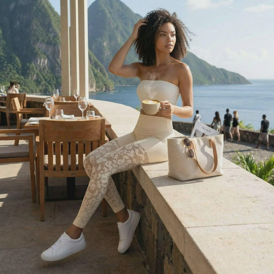 KAIA — LEGGING AJOURÉ