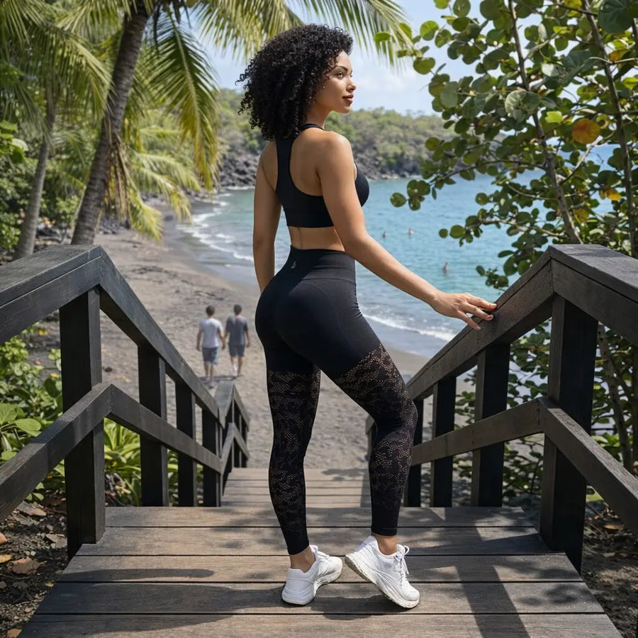 KAIA — LEGGING AJOURÉ