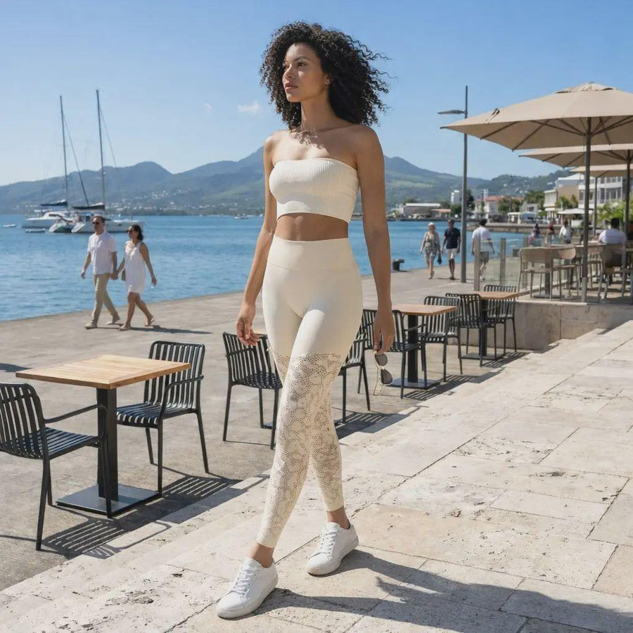 KAIA — LEGGING AJOURÉ